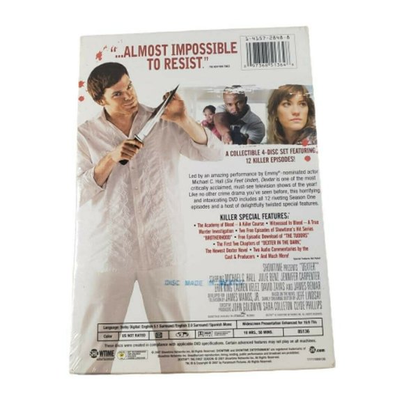 Dexter The Complete First Season DVD Showtime Michael C Hall (NEW, 4-Disc Set) - Picture 3 of 3